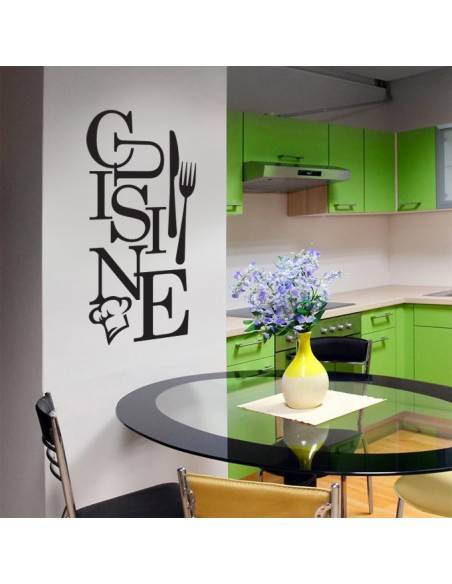 Sticker cuisine fourchette et couteau