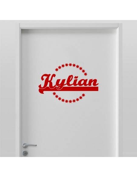 Sticker prénom personnalisé style USA