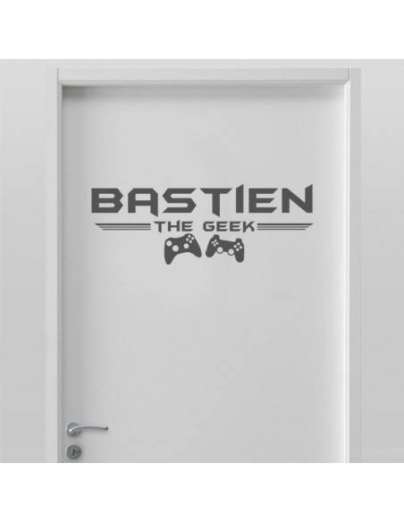 Sticker prénom personnalisé gamer