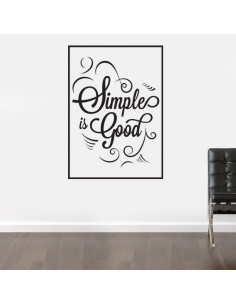 Sticker simple is good encadré 2