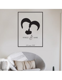 stickers couple personnalisé 2