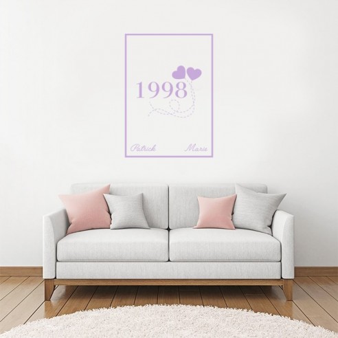 Sticker date de rencontre amoureuse encadré