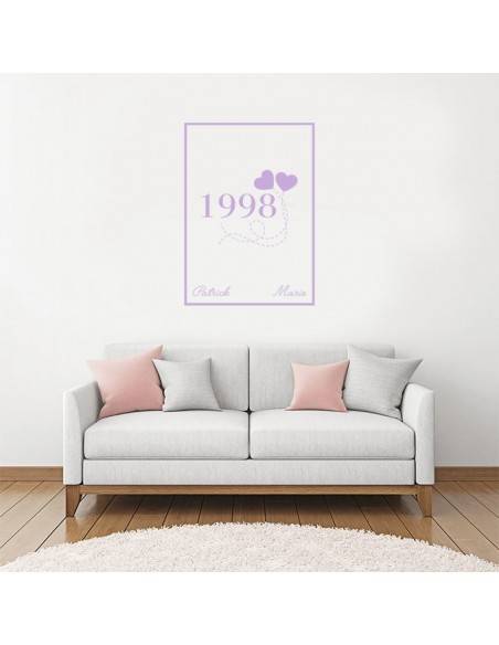 Sticker date de rencontre amoureuse encadré