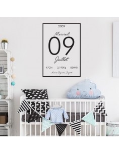 Sticker naissance personnalisé