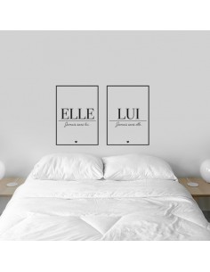 Sticker couple elle et lui