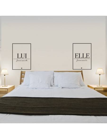 Sticker couple elle et lui