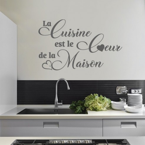 Sticker mural La Cuisine est le Coeur de la Maison