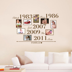 Sticker cadres photos personnalisé