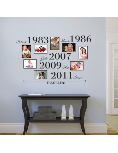 Sticker cadres photos personnalisé