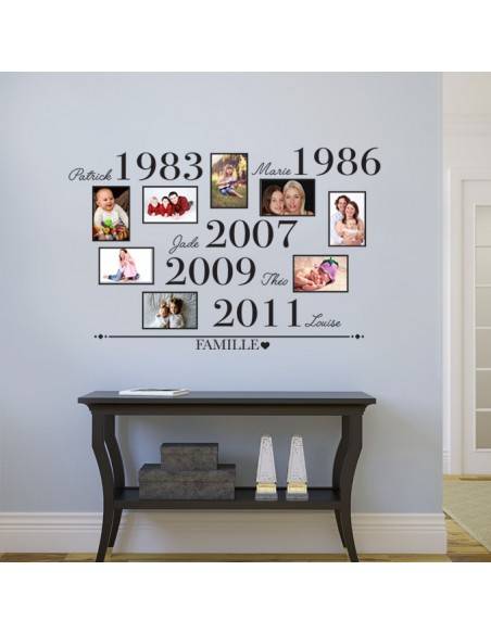 Sticker cadres photos personnalisé