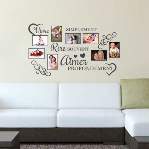 Sticker cadres photos citation