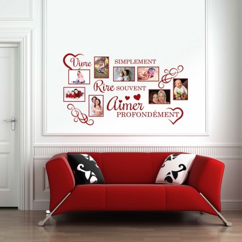 Sticker cadres photos citation