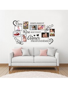 Sticker cadres photos citation