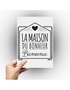 Sticker la maison du bonheur