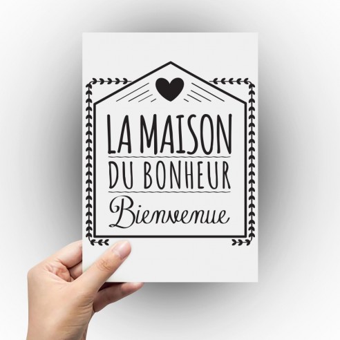 Sticker la maison du bonheur