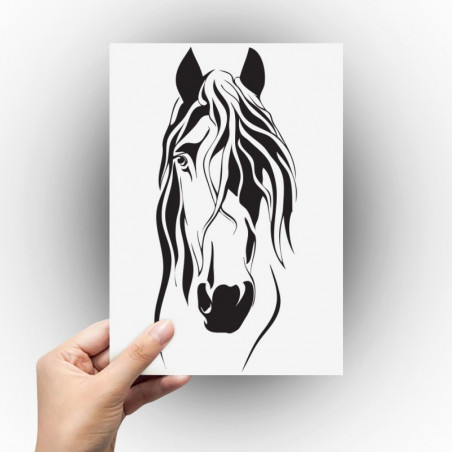 Sticker cheval
