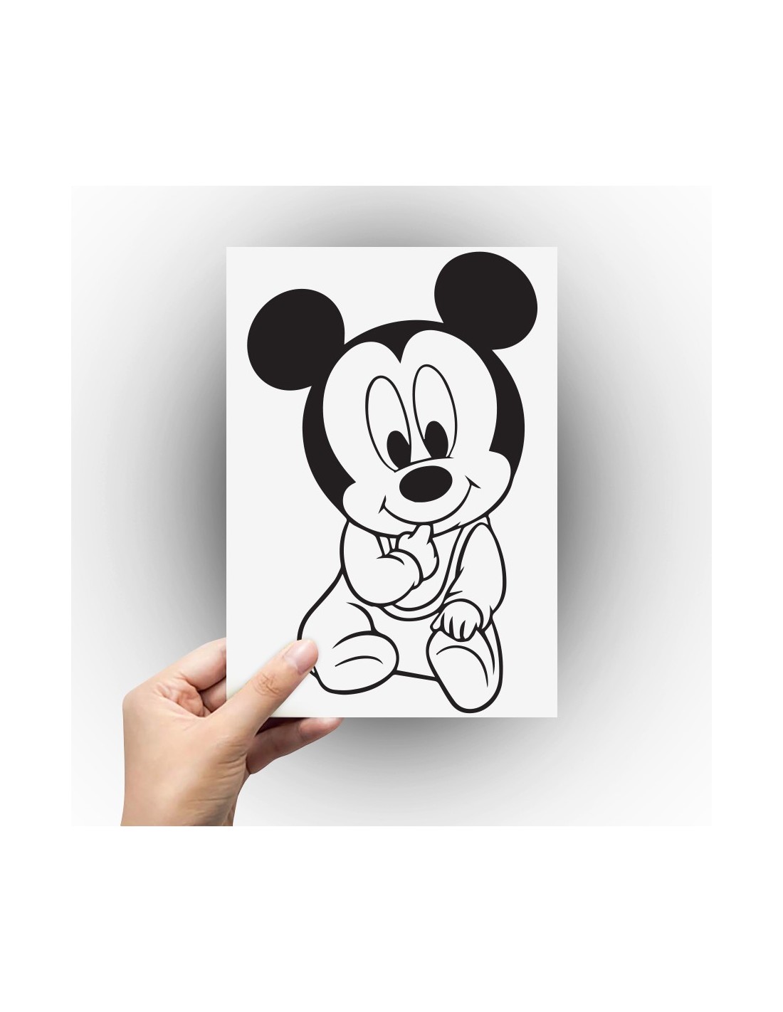 Sticker Petit Format Mickey Bebe Stickers Muraux Deco Pas Cher