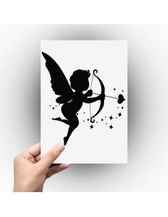 Sticker ange cupidon