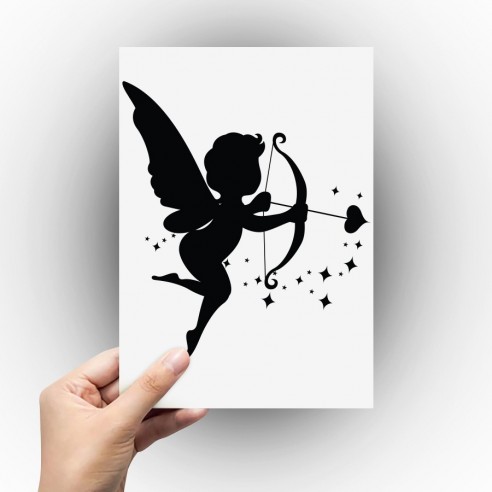 Sticker ange cupidon