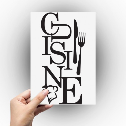 Sticker texte cuisine