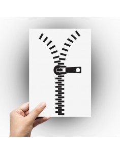 Sticker zip fermeture