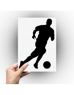 Sticker joueur de foot trible