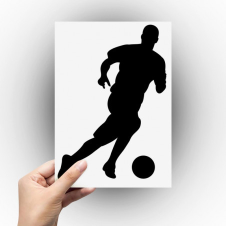Sticker joueur de foot trible