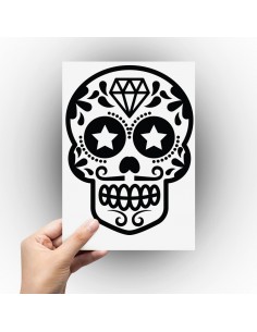 Sticker tête de mort