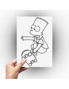 Sticker bart simpson