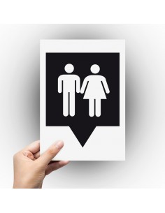 Sticker logo toilettes