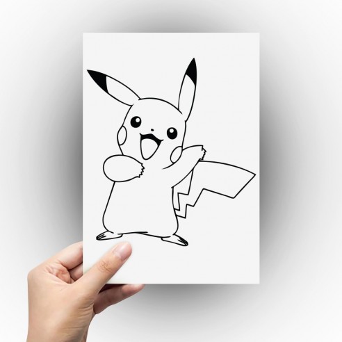 Stickers déco pikachu pokemon - Stickers muraux enfant pas cher