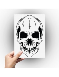 Sticker tête de mort