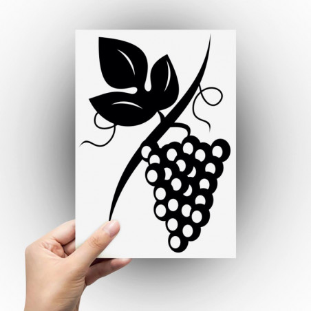 Sticker grappe de raison