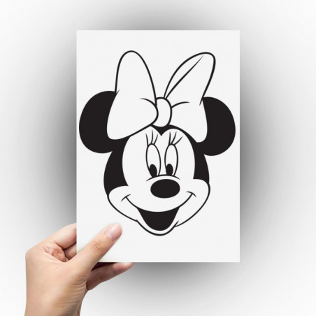 Sticker tête de Minnie