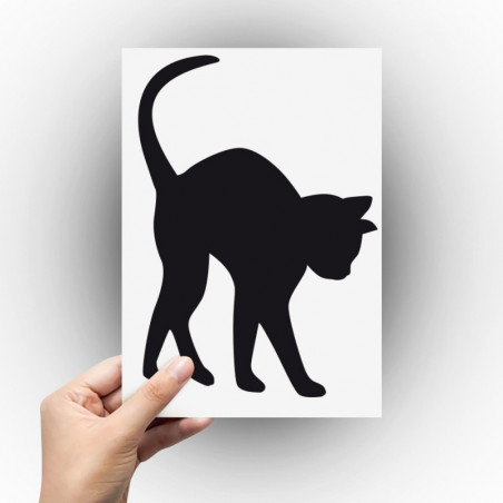 Sticker chat dos rond