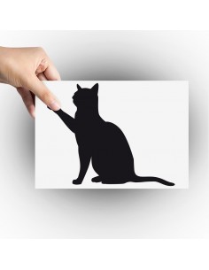 sticker chat patte en l’air