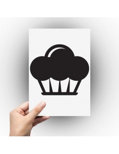 Sticker gâteau cupcake