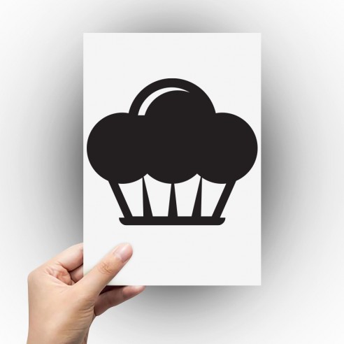 Sticker gâteau cupcake