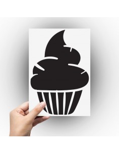 Sticker cupcake