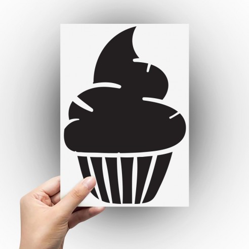 Sticker cupcake