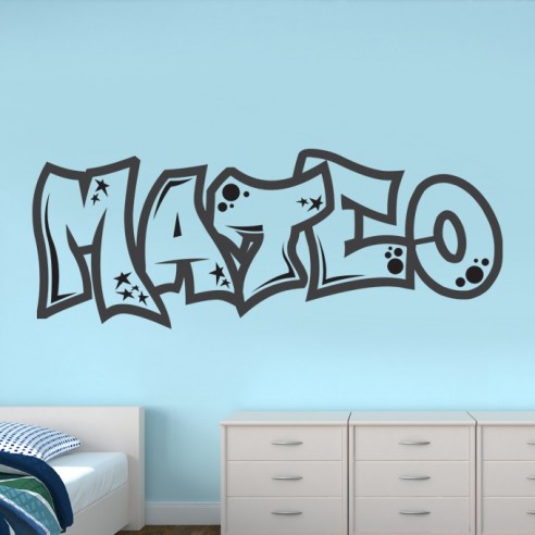 Sticker graffiti prénom