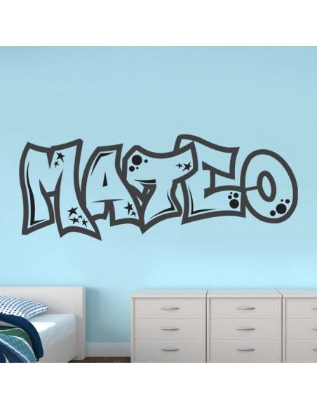 Sticker graffiti prénom