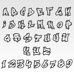 Sticker graffiti prénom