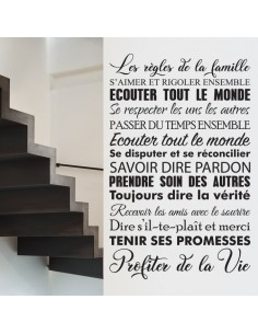 Stickers les règles de la famille 2