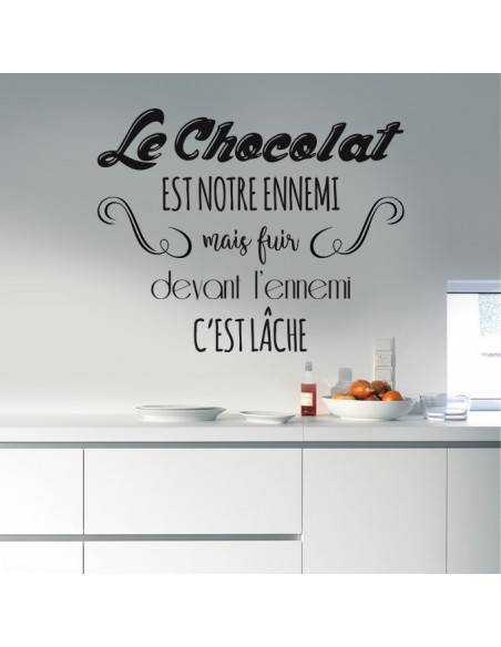 Sticker le chocolat est notre ennemi