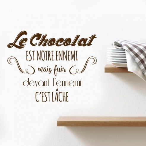 Sticker le chocolat est notre ennemi