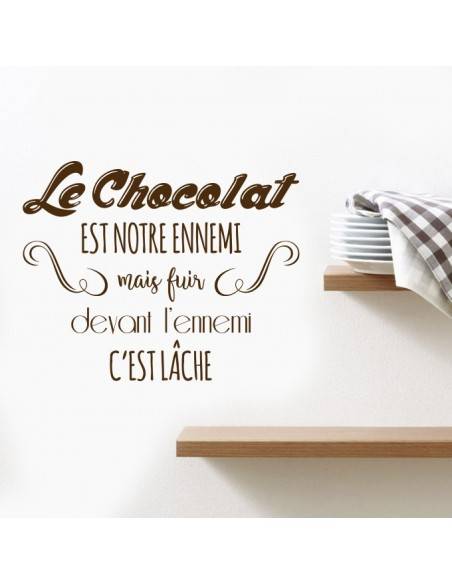 Sticker le chocolat est notre ennemi