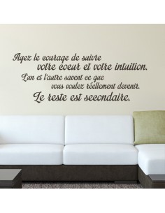 ayez le courage de suivre