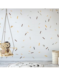 Kit 160 stickers batons