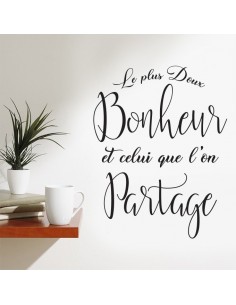 Sticker le plus doux bonheur est celui que l'on partage